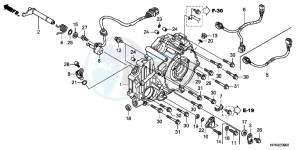 TRX420FPEC drawing REAR CRANKCASE COVER