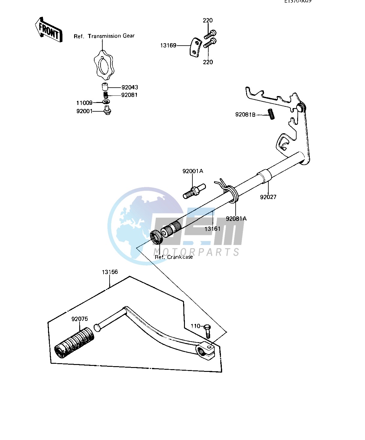 GEAR CHANGE MECHANISM -- 82-83 A9_A10- -