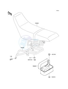 KLX 250 H [KLX250S] (H6F-H7F) H6F drawing SEAT