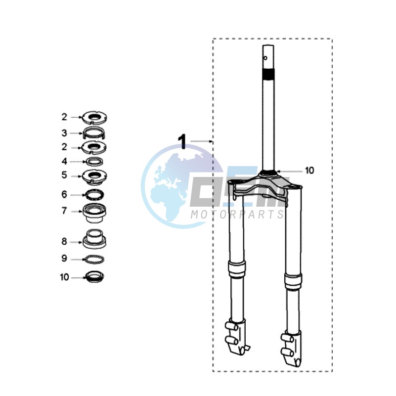 FRONT FORK / STEERINGHEAD