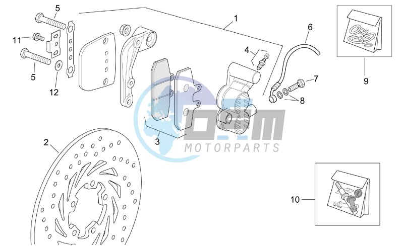 Front brake caliper