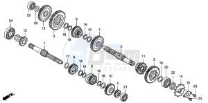 CRF100F drawing TRANSMISSION (CRF80F)