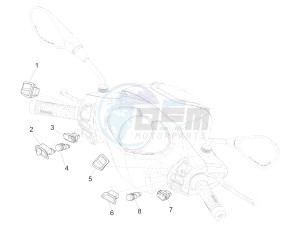 MEDLEY 150 4T IE ABS E4-2016-2018 (EMEA) drawing Selectors - Switches - Buttons