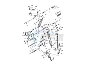 ATV 660 drawing FRONT SUSPENSION WHEEL