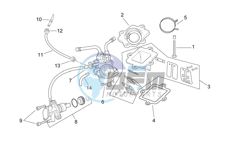 Carburettor - Oil pump