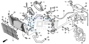 CB500 drawing RADIATOR