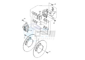 YZF R THUNDER ACE 1000 drawing FRONT BRAKE CALIPER