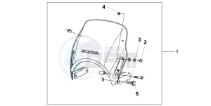 CB1300SA CB1300SUPERBOLD'OR drawing FLY SCREEN