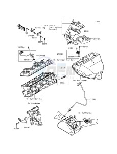 NINJA H2 ZX1000NGF XX (EU ME A(FRICA) drawing Fuel Injection