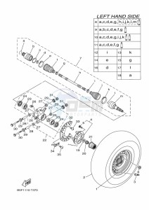 YXM700E YXM70VPXK (B5FF) drawing REAR WHEEL