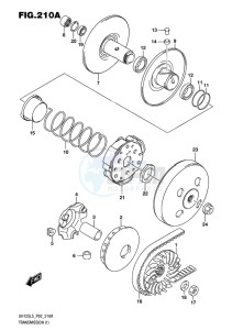 UH125 BURGMAN EU drawing TRANSMISSION (1)