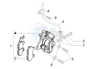 Fly 125 4t e3 drawing Brakes hose  - Calipers