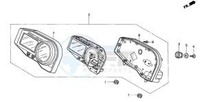 CBR900RE drawing METER (CBR900RR2,3)