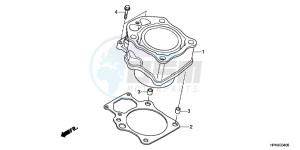 TRX420TMB TRX420 ED drawing CYLINDER