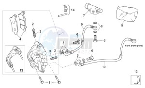 Atlantic 125-250 drawing Front brake caliper