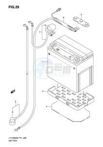 LT-F400 (P17) drawing BATTERY (MODEL K8 K9)