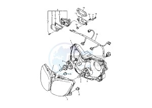 FZR 1000 drawing HEADLIGHT