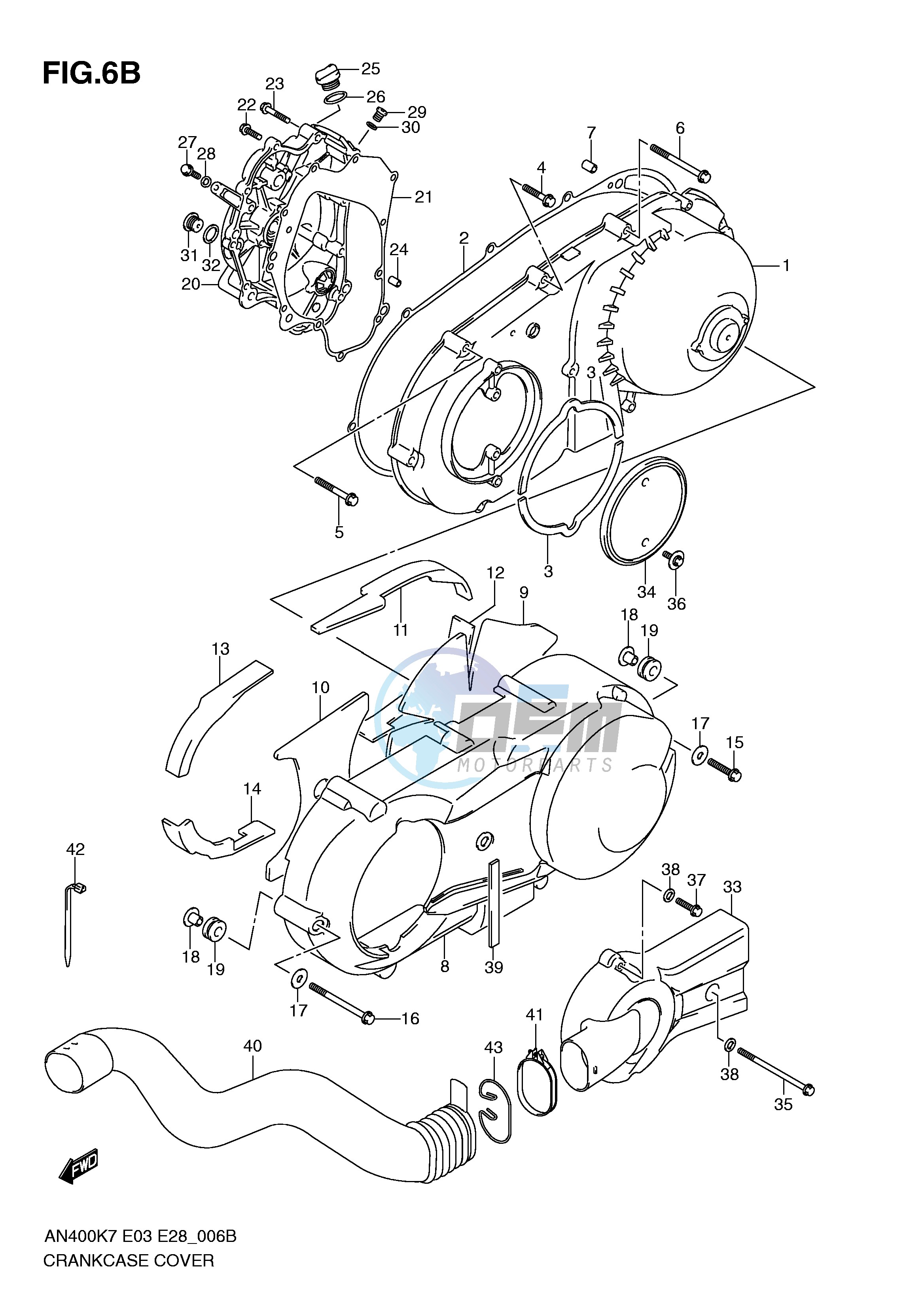 CRANKCASE COVER (MODEL L0)