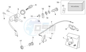 Atlantic 400-500 sprint drawing Lock hardware kit