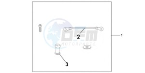 CBR1000RA9 UK - (E / ABS MKH MME) drawing TANK BAG ATT KIT