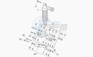 Norge 1200 IE 1200 IE drawing Connecting rod - rear shock abs.