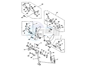 TRX 850 drawing STAND-FOOTREST