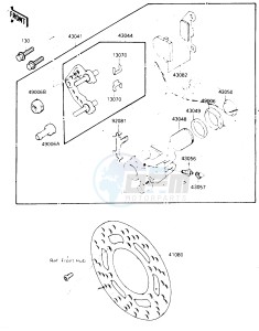 KX 80 N [BIG WHEEL] (N1) [BIG WHEEL] drawing FRONT BRAKE