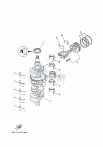 F150AETX drawing CRANKSHAFT--PISTON