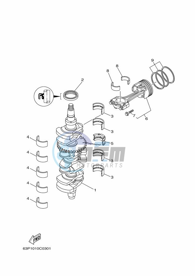 CRANKSHAFT--PISTON