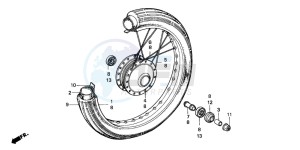 C70CW drawing FRONT WHEEL