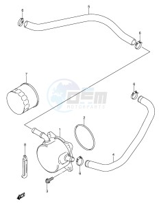 GSX-R600 (E2) drawing OIL COOLER