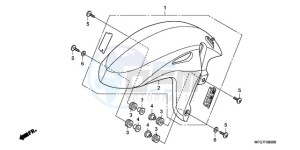 CB600F39 Europe Direct - (ED / ST) drawing FRONT FENDER