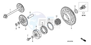 CBF10009 Europe Direct - (ED) drawing STARTING CLUTCH