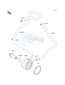 ZX 900 C [NINJA ZX-9R] (C1-C2) [NINJA ZX-9R] drawing OIL COOLER