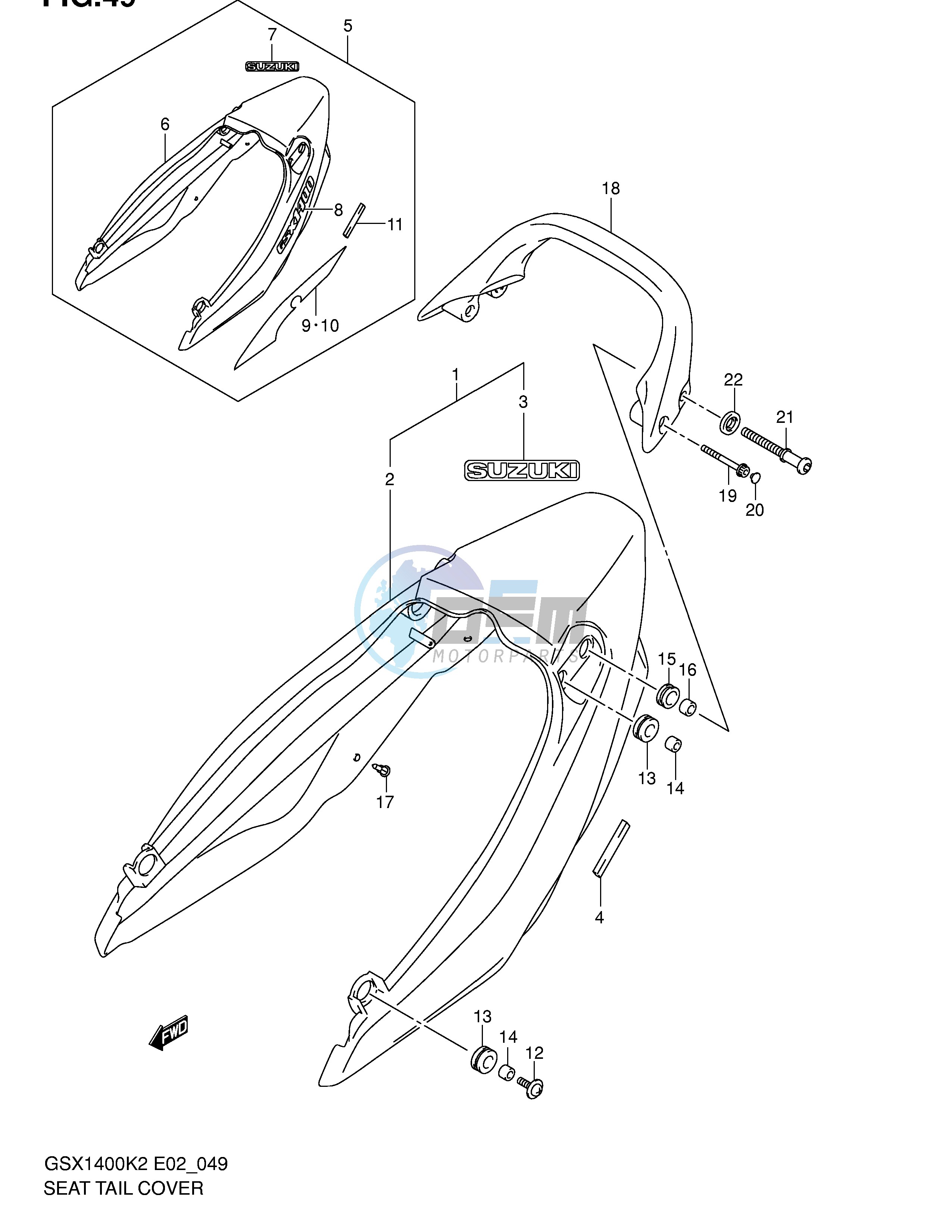 SEAT TAIL COVER (MODEL K2)