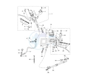 VP X-CITY 125 drawing MASTER CYLINDER