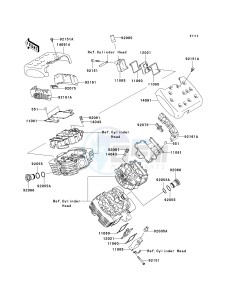 VN 1600 A [VULCAN 1600 CLASSIC] (A6F-A8FA) A6F drawing CYLINDER HEAD COVER