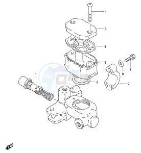 GS125 (E1) drawing FRONT MASTER CYLINDER (MODEL Z D F)