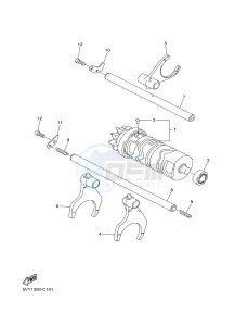 FZ8-S ABS FZ8 FAZER (ABS) 800 (1BD5 1BD7) drawing SHIFT CAM & FORK