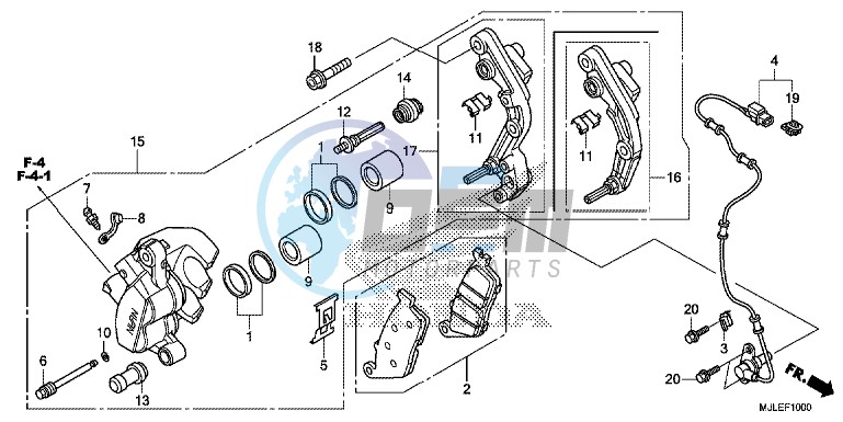 FRONT BRAKE CALIPER