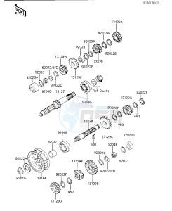 KZ 750 K [LTD BELT] (K1-K2 K2 CAN ONLY) [LTD BELT] drawing TRANSMISSION