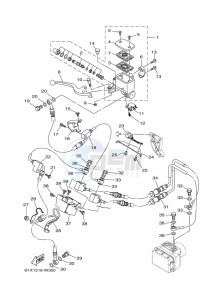 YZF320-A YZF-R3 (B2X3) drawing FRONT MASTER CYLINDER