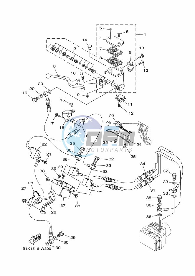 FRONT MASTER CYLINDER