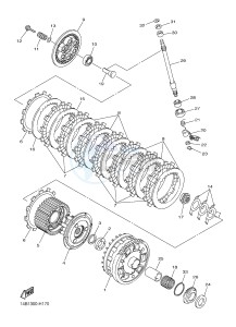 YZF-R1B 1000 (1KBP) drawing CLUTCH