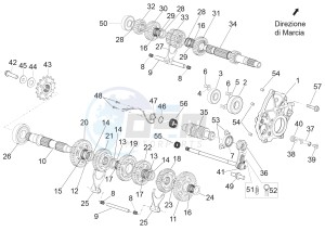 RSV4 1000 RR (EMEA) (EU, IL) drawing Gear box - Gear assembly