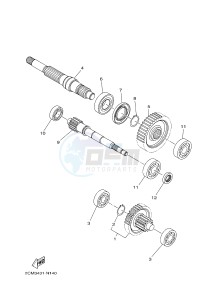 MW125A TRICITY 125 (2CMP 2CMR) drawing TRANSMISSION