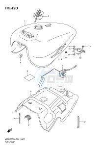 VZR1800 (E2) INTRUDER drawing FUEL TANK (VZR1800L0 UFL0)