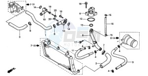 ST1100A drawing WATER PIPE (ST1100S/AS)