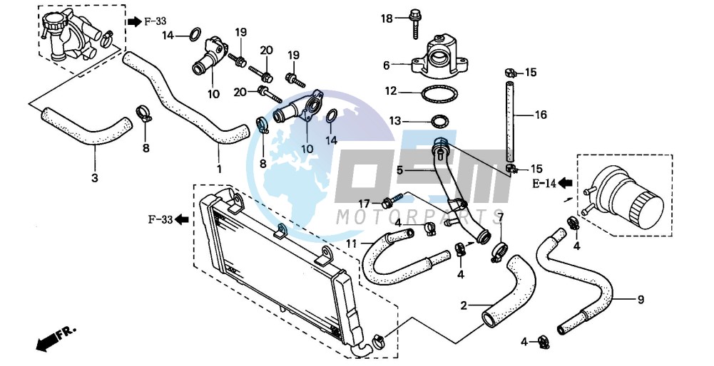 WATER PIPE (ST1100S/AS)