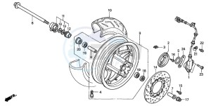 NSS250 JAZZ drawing FRONT WHEEL